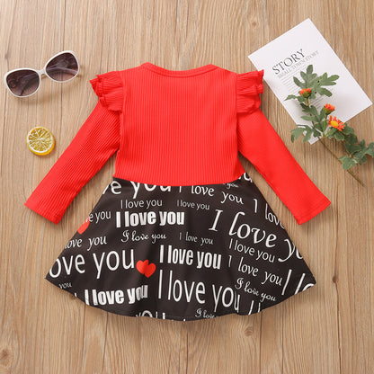 Baby Girls Christmas Santa Striped Print Tulle