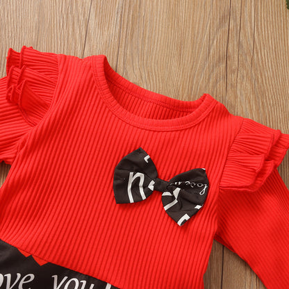 Baby Girls Christmas Santa Striped Print Tulle